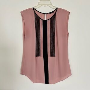 Ann Taylor Lace Trim Top